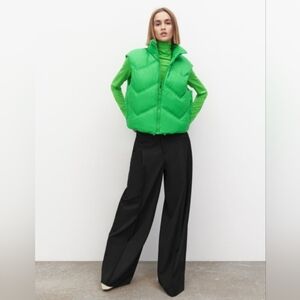 Zara Black Wide Leg Dress Pants